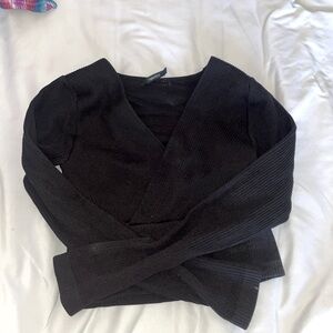 Forever 21 black sweater/shirt V Neck